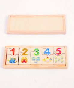 Thẻ học đếm số bằng gỗ thông minh